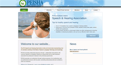 Desktop Screenshot of peispeechhearing.ca